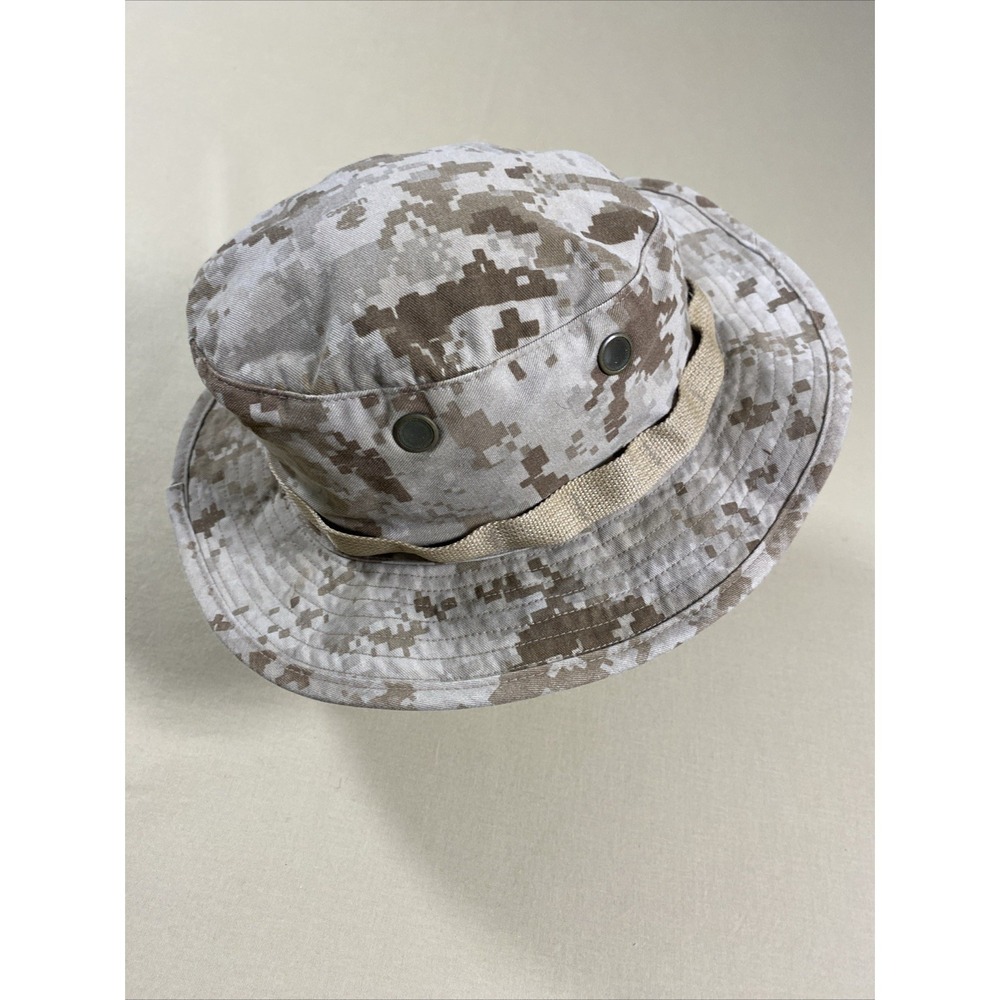 U.S. Marine Corps Boonie Hat Desert Digital Camo MARPAT Size Medium Sekri Inc. - Picture 6 of 8